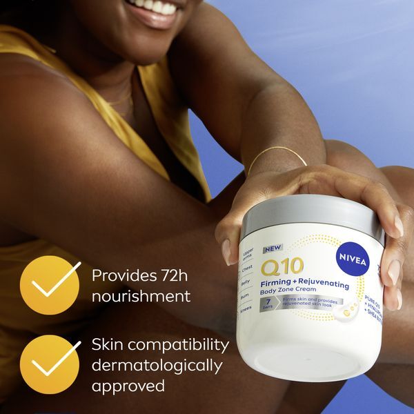 Nivea Firming and Rejuvenating Body Zone Cream Q10 400 ml 400ml liekninamasis kremas