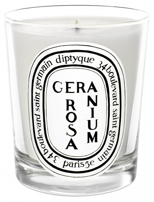 Diptyque NIŠINIAI Geranium Rosa - candle 190 g kvepianti žvakė