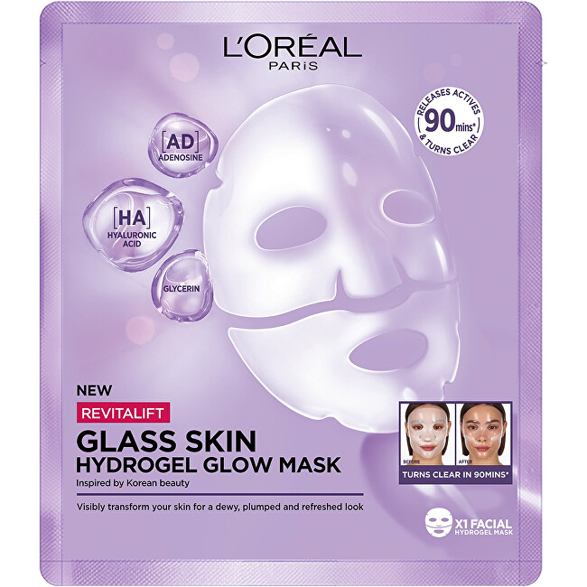 L'Or&eacute;al Paris Hydrogel brightening mask Filler Glass Skin Mask 25 g Moterims
