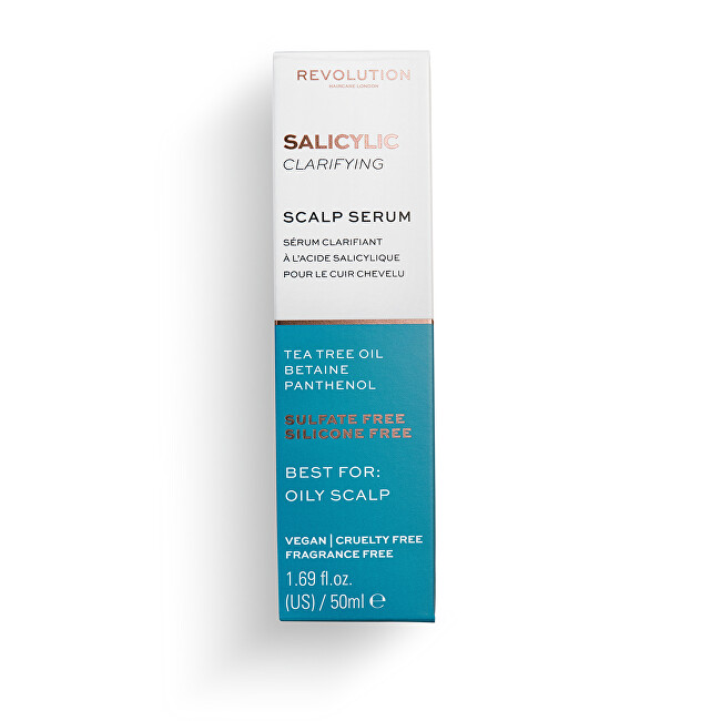 Revolution Haircare Salicylic cleaning hair serum ( Clarify ing Scalp Serum) 50 ml 50ml atstatomoji plaukų priežiūros priemonė