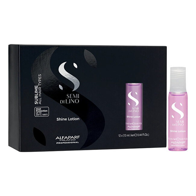 AlfaParf Milano Milk for increasing the shine of hair Semi Di Lino Sublime (Shine Lotion) 12 x 13 ml 13ml Moterims
