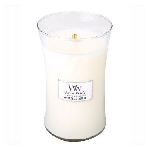 WoodWick Scented candle vase large White Tea & Jasmine 609.5 g Unisex