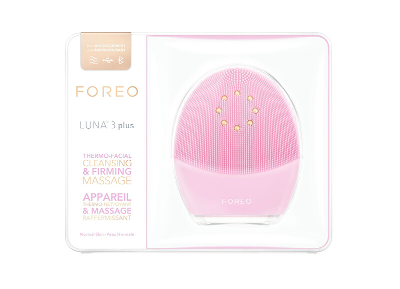 Foreo LUNA™ 3 Plus Thermo facial cleanser and microcurrent toning device Sensitive Skin makiažo valiklis