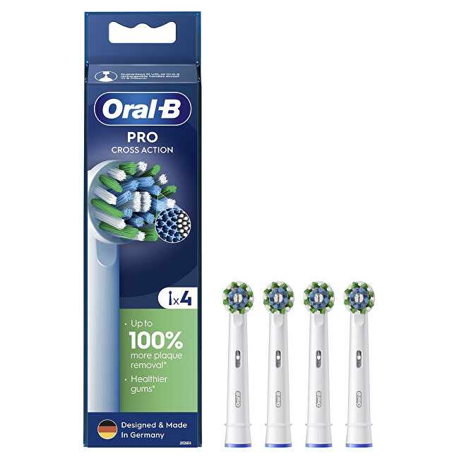 Oral B Cross Action EB50 replacement brush heads 4 pcs. Unisex