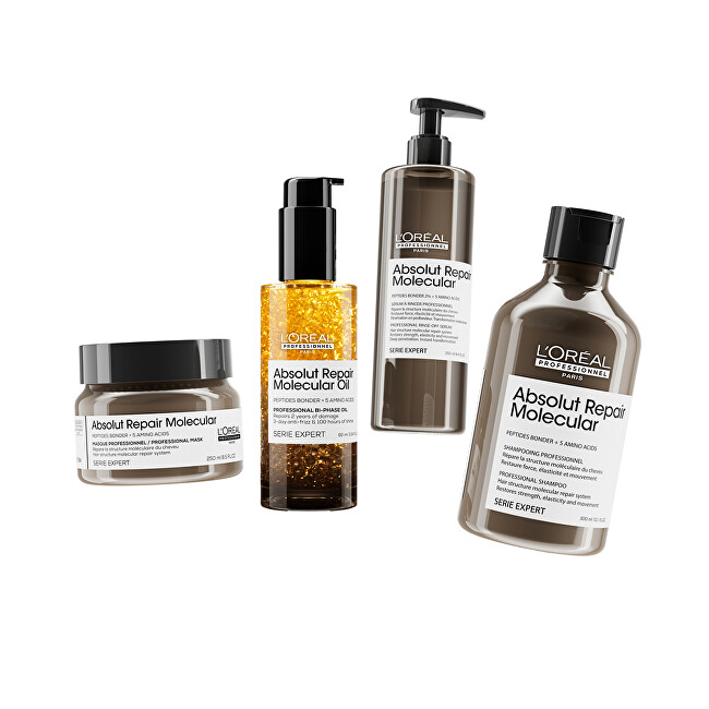 L'Or&eacute;al Professionnel Absolut Repair Molecular Bi-Phase Oil for Damaged Hair 90ml atstatomoji plaukų priežiūros priemonė