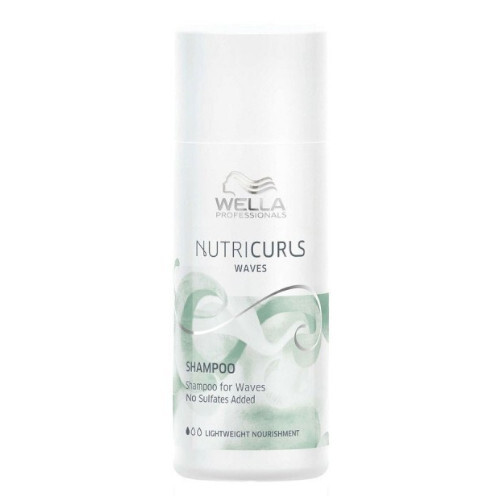 Wella Professionals Hydrating Shampoo for Wavy and Curly Hair Nutricurls (Shampoo for Wave s) 250ml Moterims
