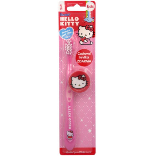 VitalCare Toothbrush with cap Hello Kitty Dantų emalį stiprinanti priemonė