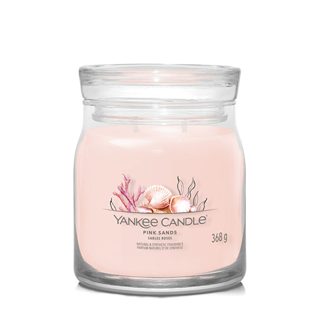 Yankee Candle Aromatic candle Signature glass medium Pink Sands 368 g Kvepalai Unisex