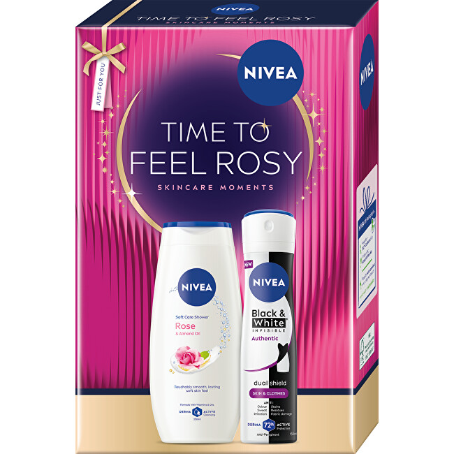 Nivea Time to Feel Rosy Set - D&aacute;rkov&aacute; sada Dezodorantas Dezodorantas ir antiperspirantas Moterims