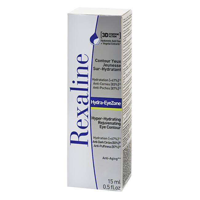 Rexaline Extra moisturizing cream around the eyes 3D Hydra-EyeZone 15 ml 15ml Moterims