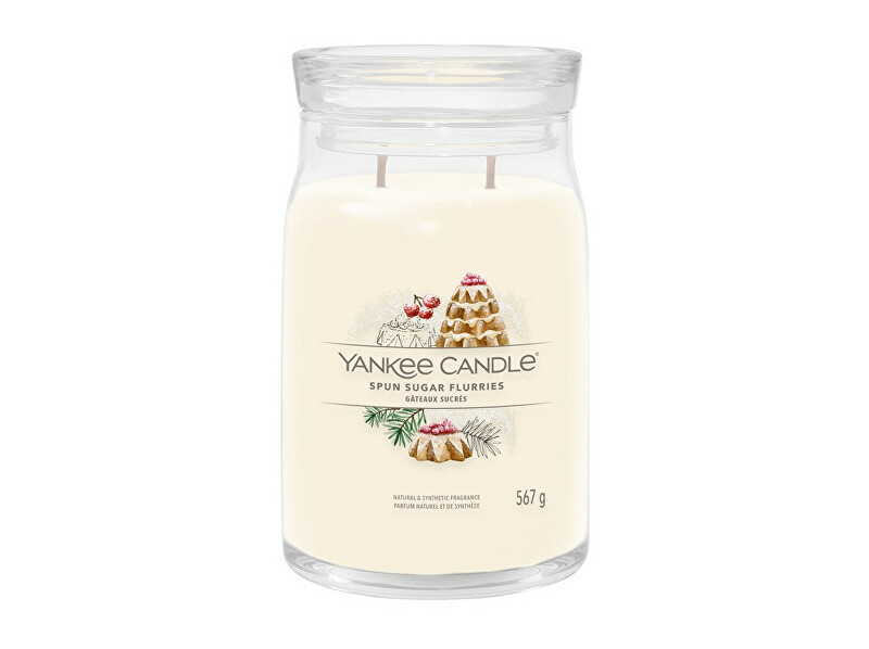 Yankee Candle Aromatic candle Signature large glass Spun Sugar Flurries 567 g Unisex