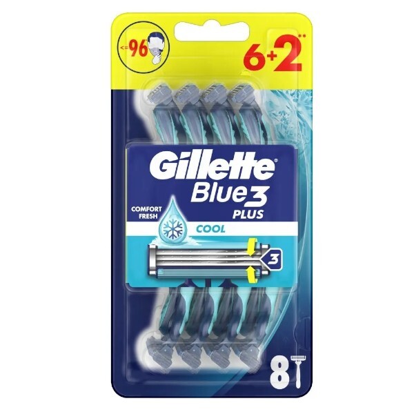 Gillette Gillette Blue3 Cool jednorázová holítka 6+2ks Vyrams