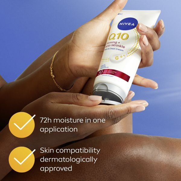 Nivea Firming and Anti-Wrinkle Neck & D&eacute;collet&eacute; Cream Q10 200 ml 200ml kremas kaklui/dekolte