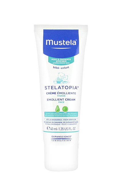 Mustela Children´s face cream for extremely dry and atopic skin Stelatopia (Emollient Face Cream) 40 ml 40ml Vaikams