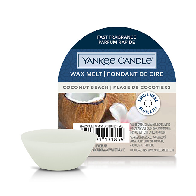 Yankee Candle Scented wax Coconut Beach Wax Melt 22 g Kvapusis va&scaron;kas