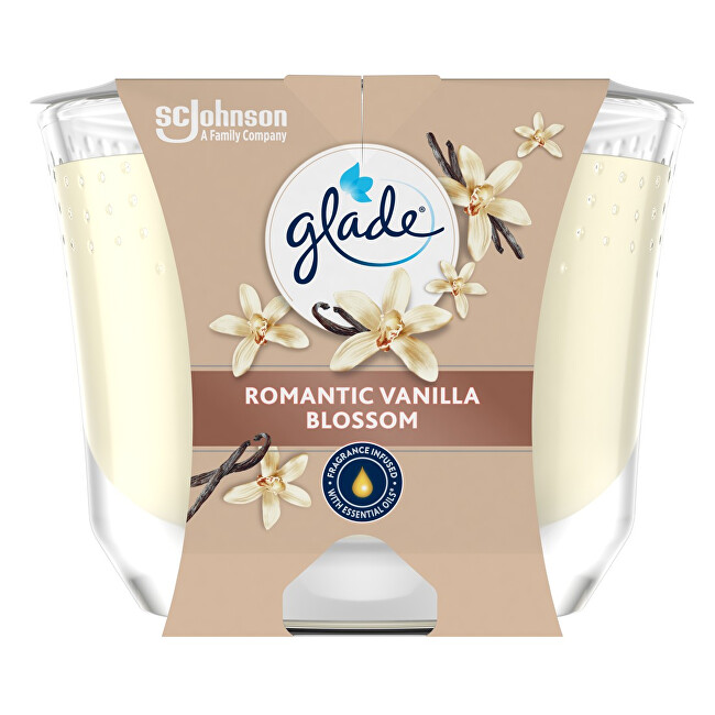 Glade Scented candle Romantic Vanilla Blossom 204 g kvepianti žvakė