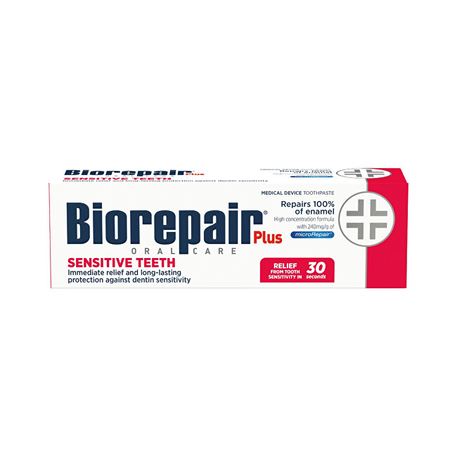 Biorepair Toothpaste Plus Sensitive Teeth Toothpaste 75 ml 75ml Dantų emalį stiprinanti priemonė