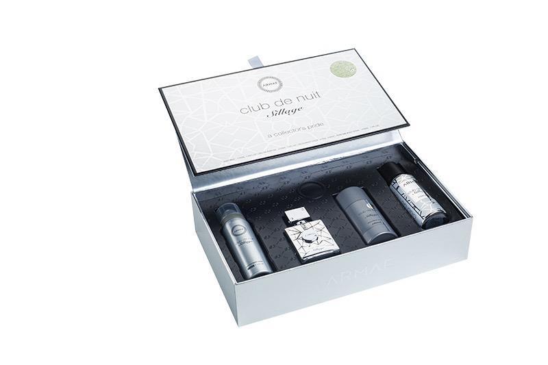 Armaf Club De Nuit Sillage - EDP 30 ml + tělov&yacute; sprej 50 ml + vlasov&yacute; sprej 55 ml + tuh&yacute; deodorant 75 g 30ml NI&Scaron;INIAI Club De Nuit Sillage - EDP 30 ml + tělov&yacute; sprej 50 ml + vlasov&yacute; sprej 55 ml + tuh&yacute; deodorant 75 g Kvepalai Vyrams Rinkinys