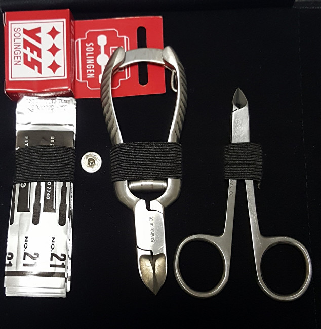 Surgana Set for pedicure - 10 tools Pedikiūrui