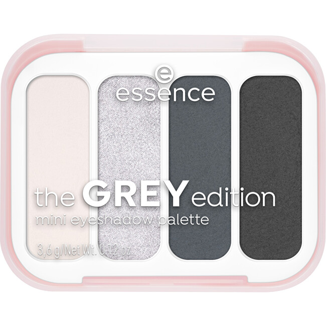 essence Grey Mini Eyeshadow Palette - Mini paletka očn&iacute;ch st&iacute;nů &Scaron;e&scaron;ėliai Moterims