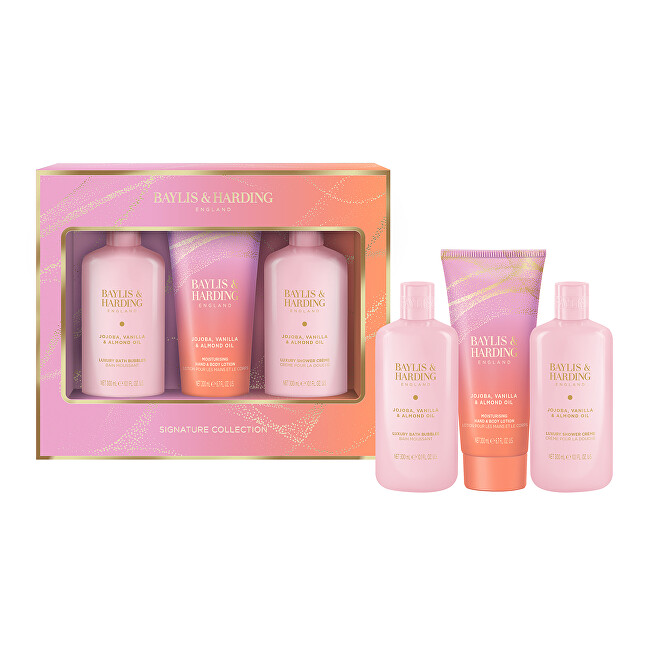 Baylis & Harding Gift set Jojoba, Vanilla & Almond Oil Signature Collection 3 pcs Moterims