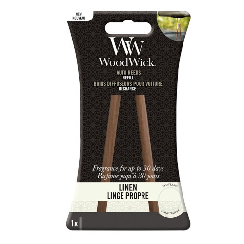 WoodWick Replacement incense sticks for cars Linen (Auto Reeds Refill) Unisex