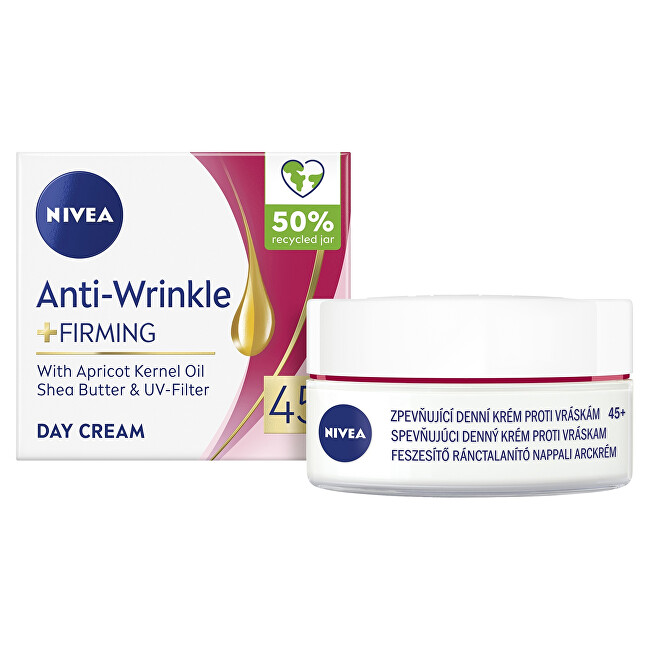 Nivea Firming anti-wrinkle day cream 45+ (Anti-Wrinkle + Firming) 50 ml 50ml vietinės priežiūros priemonė
