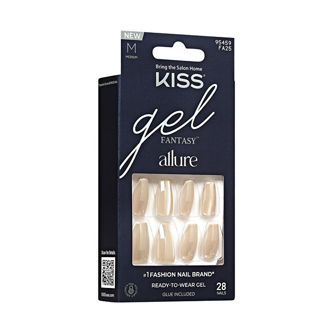 Kiss Gel nails Gel Fantasy Allure (MoonBeam) 28 pcs priemonė nagams