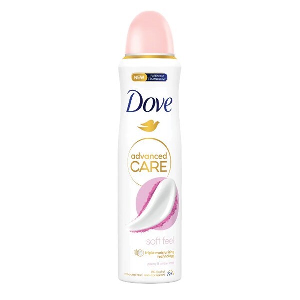 Dove Antiperspirant in spray Advanced Care Soft Feel (Anti-Perspirant) 150 ml 150ml Moterims