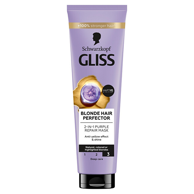 Gliss Kur Mask for blonde hair Blonde Perfector Plaukų &scaron;ampūnas Moterims