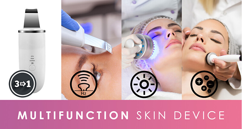 BeautyRelax Ultrasonic spatula Peel & Lift Premium white BR-1530 veido valymo prietaisas