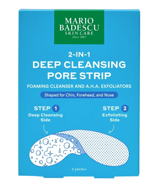 Mario Badescu 2-In-1 Deep Cleansing Pore Strip 6 pcs Moterims Mario Badescu 2-In-1 Deep Cleansing Pore Strip 6 pcs Moterims