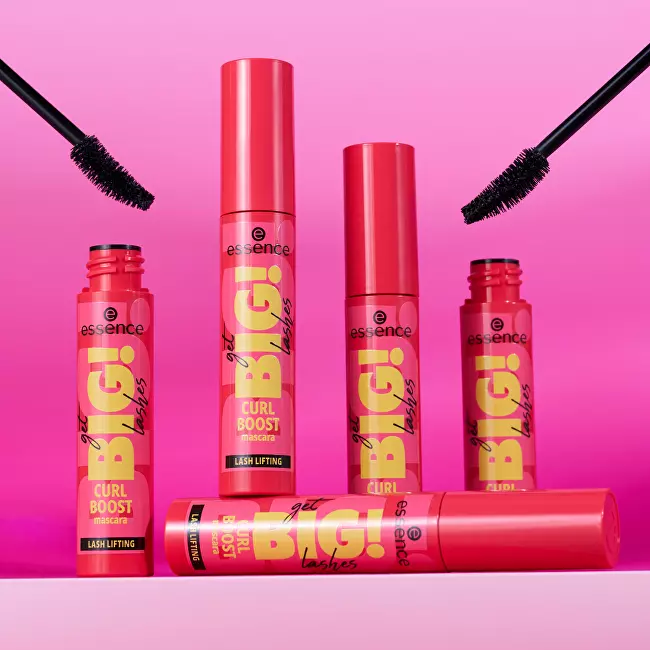 Essence Mascara get BIG! Lashes Curl Boost Mascara 12 ml Black blakstienų tu&scaron;as
