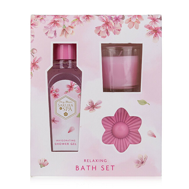 Accentra Bath care set with Sakura Spa candle Moterims