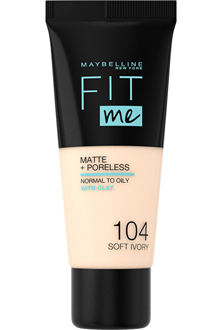 Maybelline Unifying makeup with Fit Me! (Matte & Poreless Make-Up) 30 ml 100 Warm Ivory 30ml makiažo pagrindas