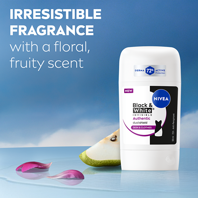 Nivea Solid antiperspirant B&W Authentic Anti-Perspirant 50 ml 50ml dezodorantas