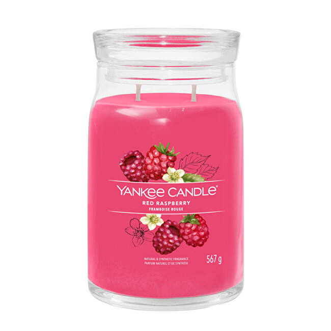 Yankee Candle Aromatic candle Signature large glass Red Raspberry 567 g Unisex