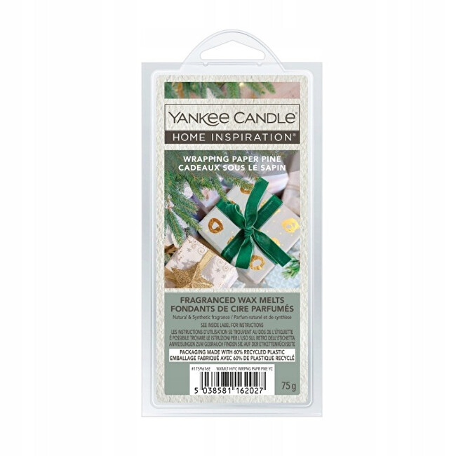 Yankee Candle Scented wax Wrapping Paper Pine Wax Melts 75 g Kvapusis va&scaron;kas