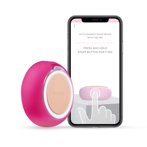 Foreo UFO &trade; 2 Sonic device for accelerating the effects of a face mask Fuchsia vietinės priežiūros priemonė