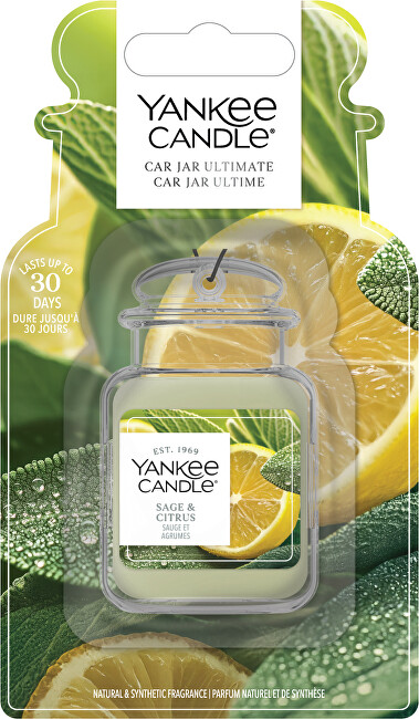 Yankee Candle Sage & Citrus Gel Tag 1 pc. automobilio gaiviklis