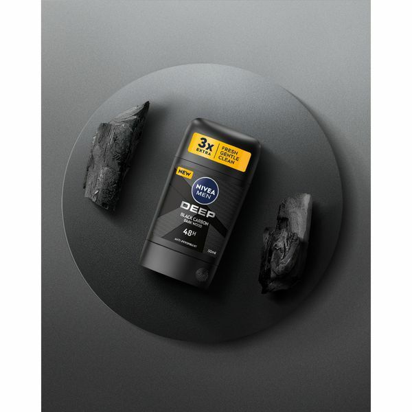 Nivea Solid antiperspirant Deep Black Carbon 50 ml 50ml dezodorantas