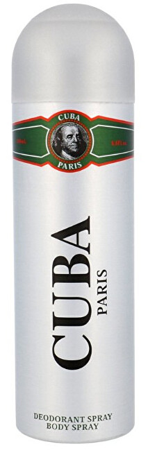 Cuba Green - deodorant ve spreji 200ml Vyrams