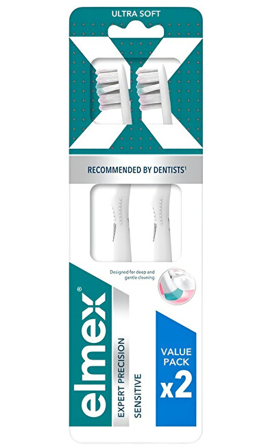 Elmex Expert Precision Sensitive Ultra Soft Toothbrush 2 pcs dantų &scaron;epetėlis