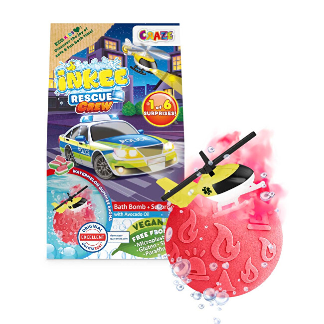 INKEE Bath bomb with a surprise Rescuers Vonios ir du&scaron;o priemonė