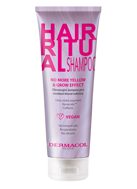 Dermacol Hair Ritual (No More Yellow & Grow Effect Shampoo) 250 ml 250ml šampūnas