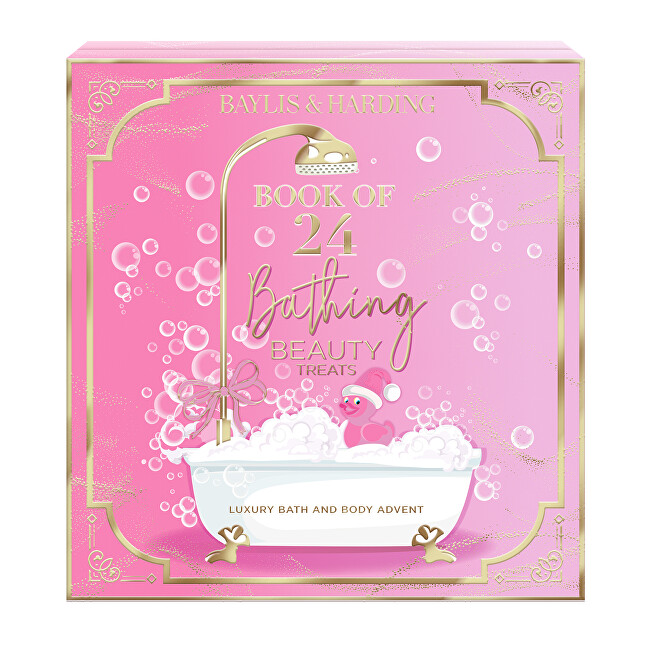 Baylis & Harding Book of 24 Bathing Beauty Treats ( Jojoba, Vanilla & Almond Oil ) - Adventn&iacute; kalend&aacute;ř ( 24 ks ) Vonios ir du&scaron;o priemonė Moterims