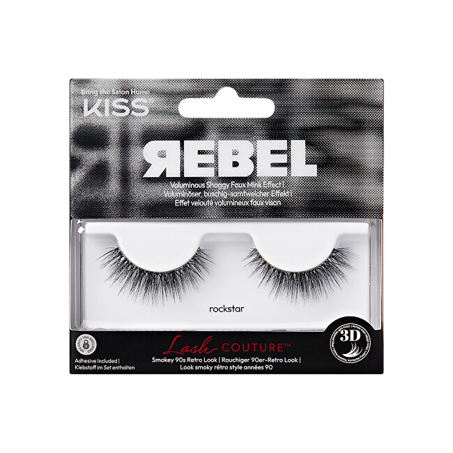 Kiss Lash Couture Rebel Collection false eyelashes 03 Rockstar Moterims