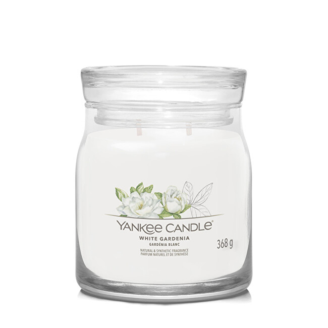 Yankee Candle Aromatic candle Signature glass medium White Gardenia 368 g Unisex