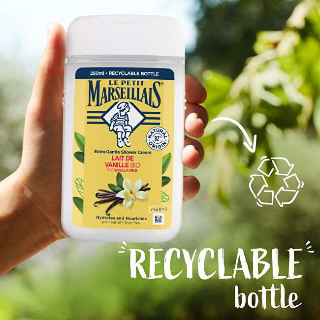 Le Petit Marseillais Cream shower gel BIO Vanilla Milk Shower Cream 250ml Moterims