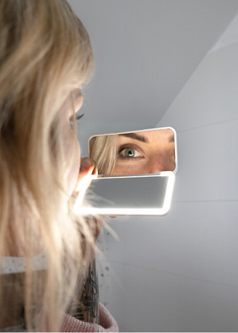 Concept Cosmetic pocket mirror with LED lighting white KZ2010 veidrodis